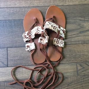 Free People wrap sandals